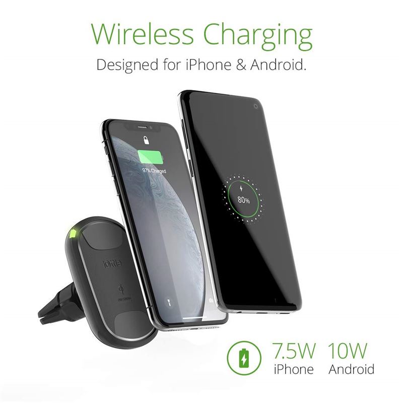iOttie iTap Wireless 2 Szellőzőre helyezhető mágneses autós telefontartó vezeték nélküli Qi töltéssel-3