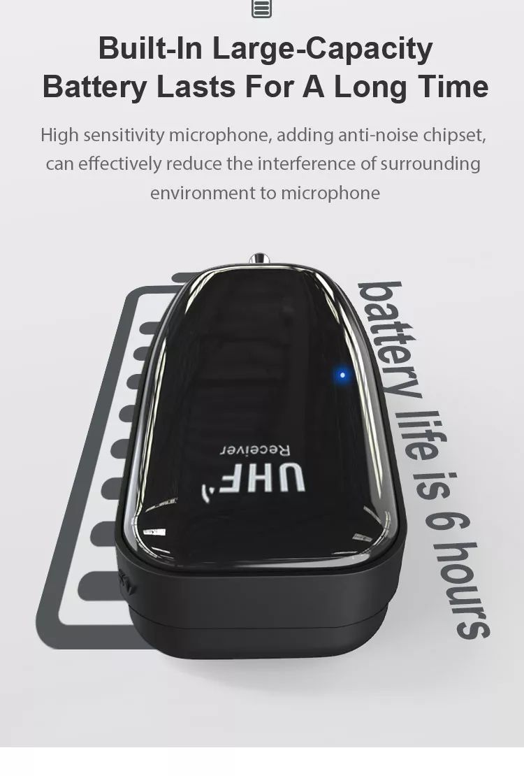 HG UHF12 vezeték nélküli UHF fejhallgató mikrofon-3