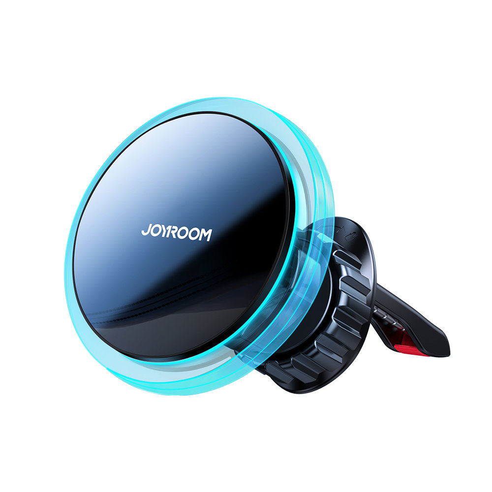 Joyroom autós tartó Qi vezeték nélküli indukciós töltéssel 15 W (MagSafe kompatibilis) szellőzőrácshoz ezüst (JR-ZS291)-0