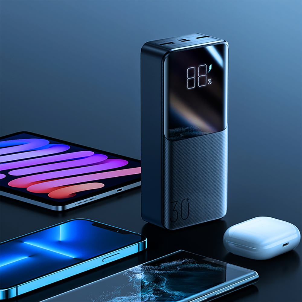 Joyroom Powerbank 22.5W 30000mAh PD QC3.0 AFC fekete (JR-QP193)-4