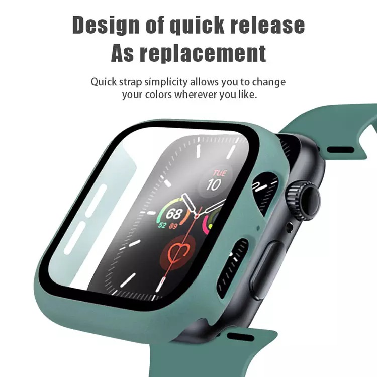 Apple Watch 42mm szilikon óraszíj és tok zöld
