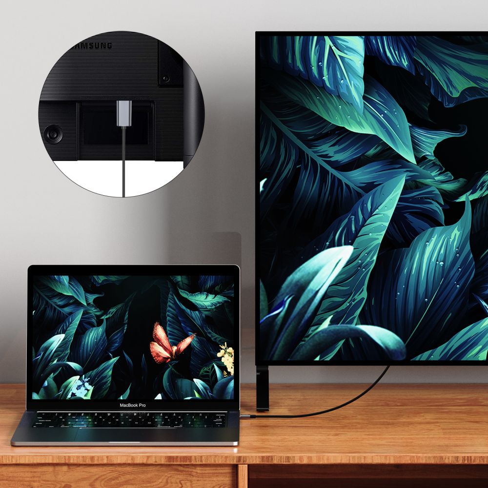 Tech-Protect Ultraboost Type C - HDMI 4K 60Hz adapter 2m kábellel fekete-2