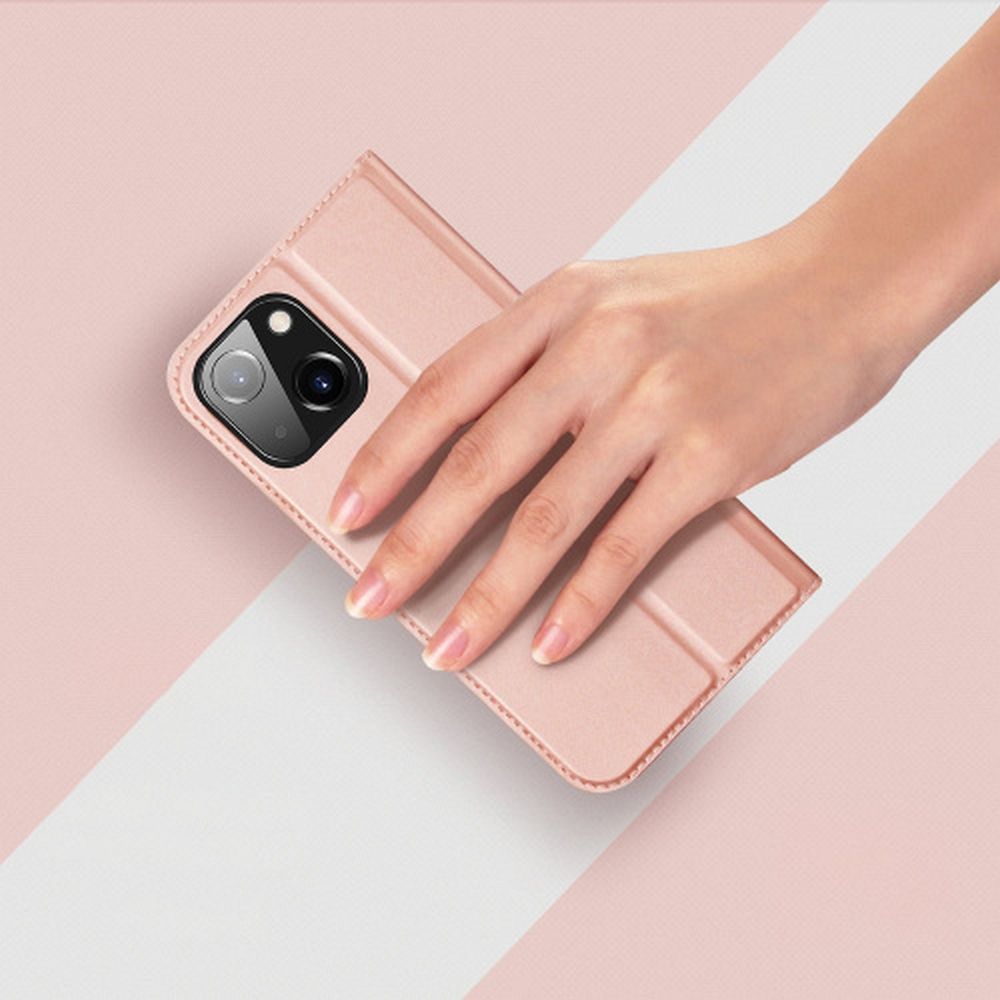 iPhone 15 Plus Dux Ducis Skinpro fliptok rózsaszín