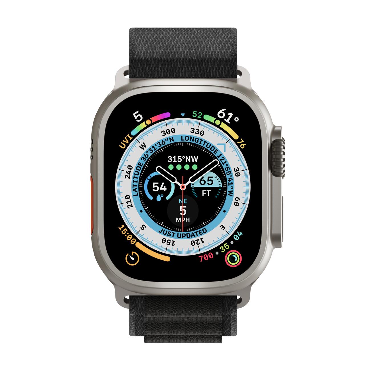 Apple Watch 4/5/6/7/8/SE/Ultra (42/44/45/49mm) Next One Adventure Loop óraszíj fekete