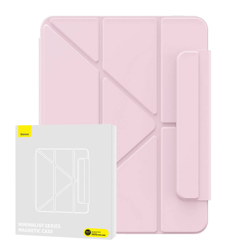 iPad 10 10.9'' Baseus Minimalist mágneses tok rózsaszín