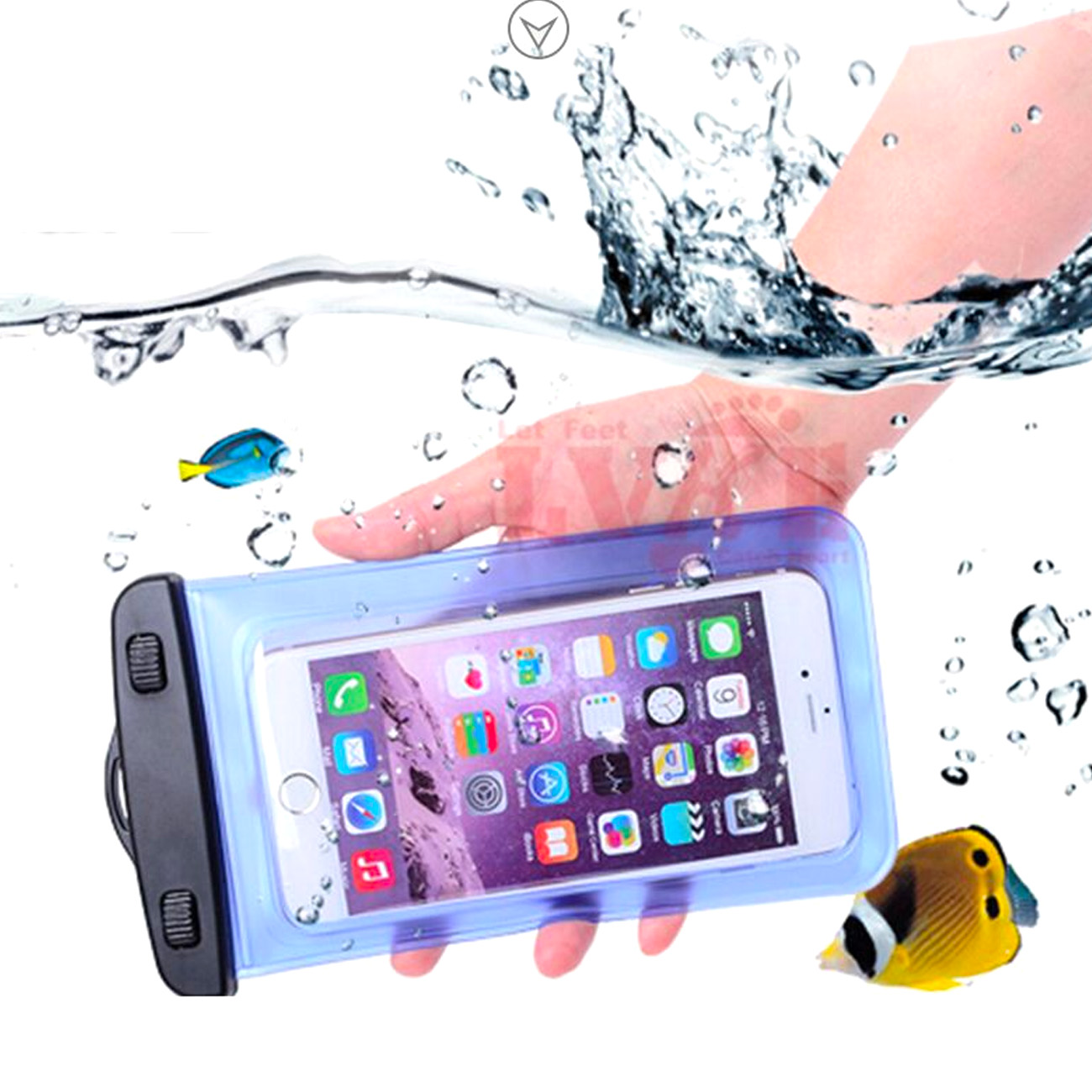 PVC vízálló karszalagos telefontok átlátszó