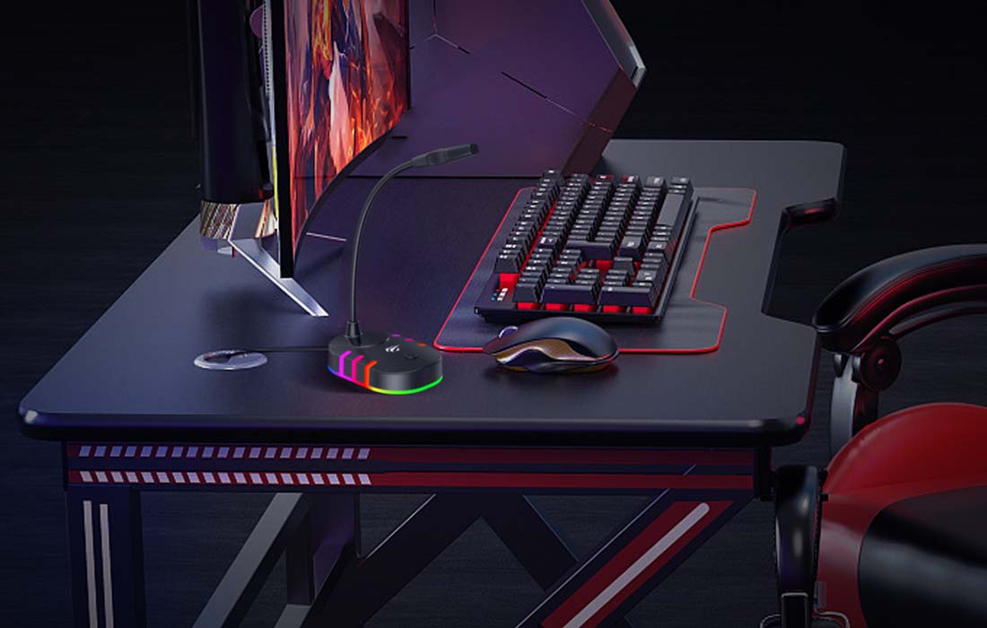 Havit GK58B asztali gaming, gamer USB mikrofon