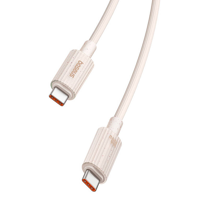Baseus Habitat gyorstöltő kábel USB-C to USB-C 2m 100W rózsaszín