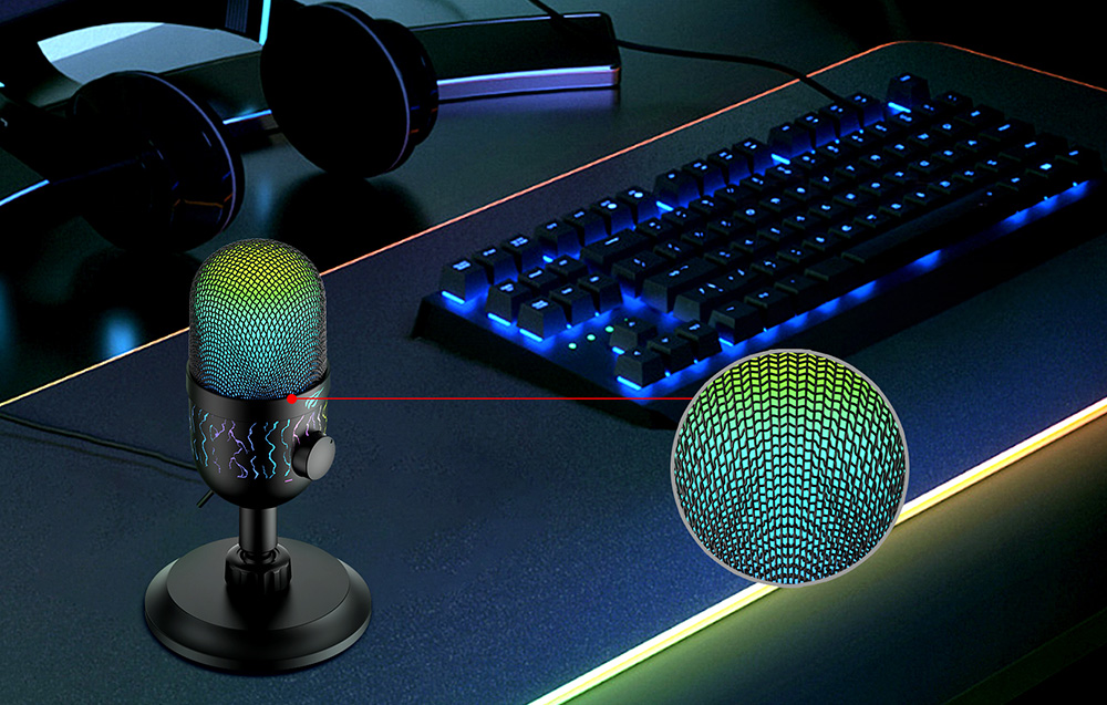 Havit GK52 RGB asztali gaming, gamer mikrofon RGB