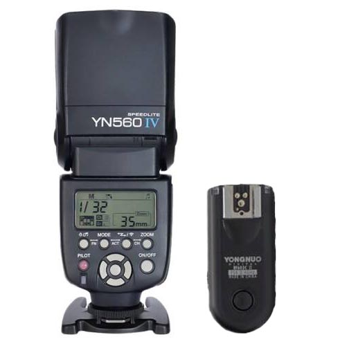 Yongnuo YN 560 IV beépített 2,4GHz-es rádiós kioldó jelvevővel + 603 TX CANON jeladó szett-0