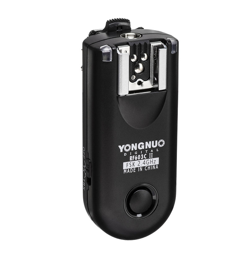 Yongnuo RF 603 II C3 Rádiós kioldó 2,4 GHz vaku és f.gép kioldó 1 db. Canon C3 + Univerzális-0