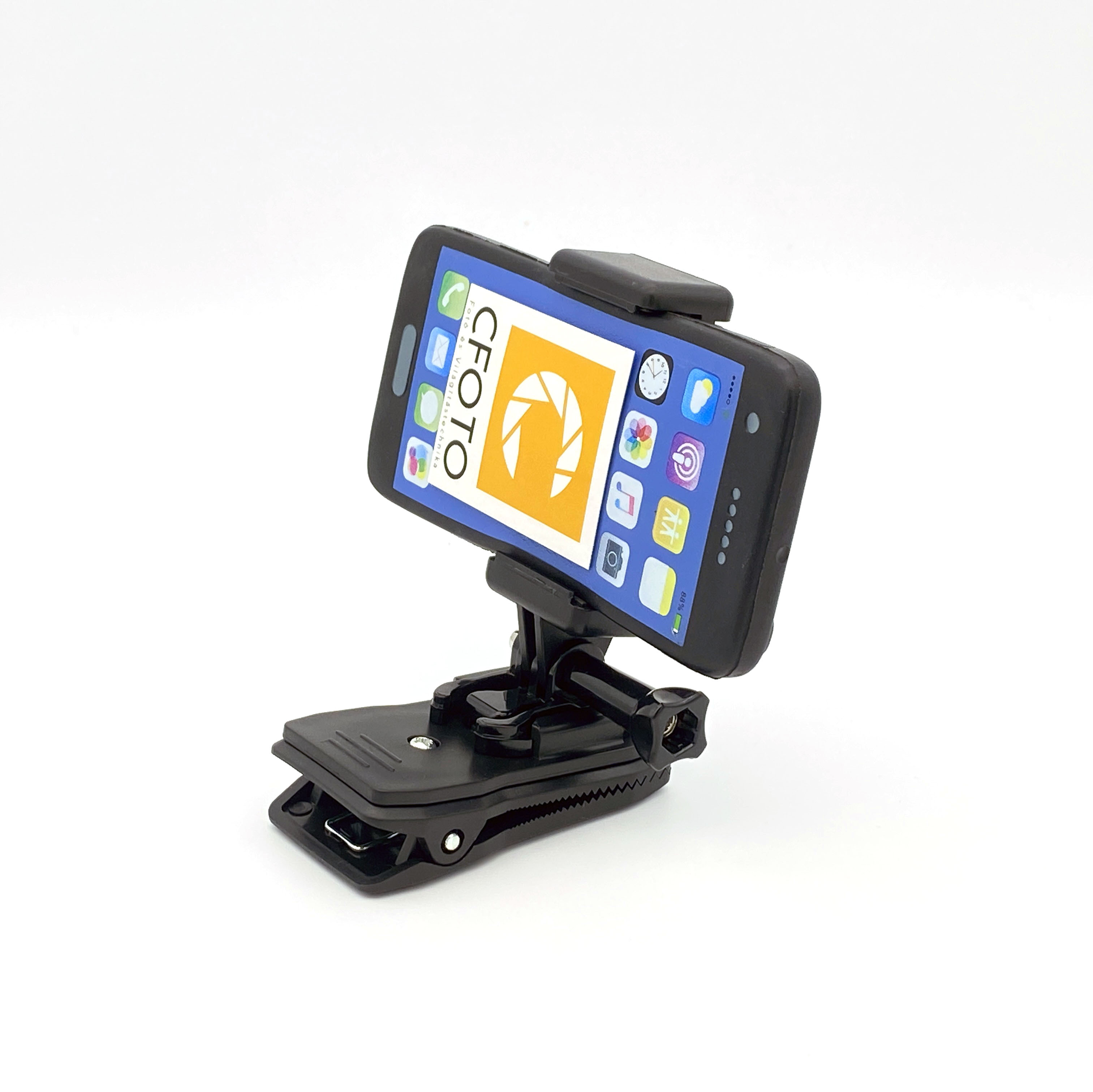 SH Okostelefon rögzítő csipesz Gopro gyorssínnel-0