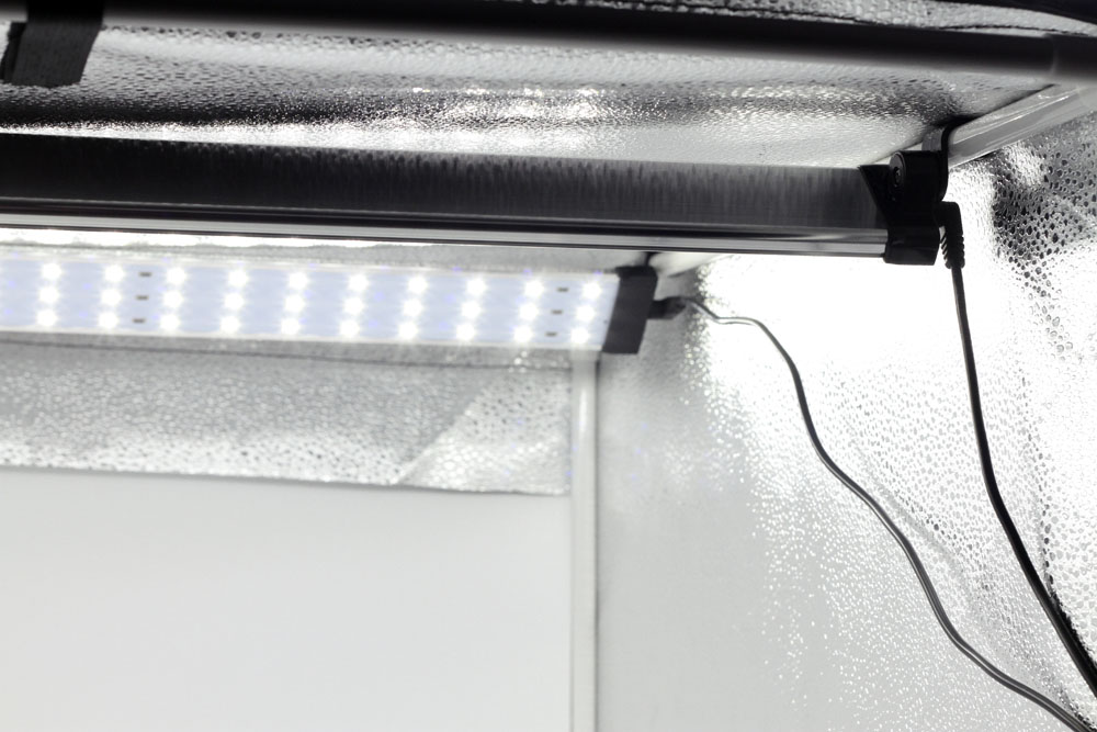 LED lámpás tárgyfotó sátor végtelen háttérrel 80x80x80 cm dimmelhető-2