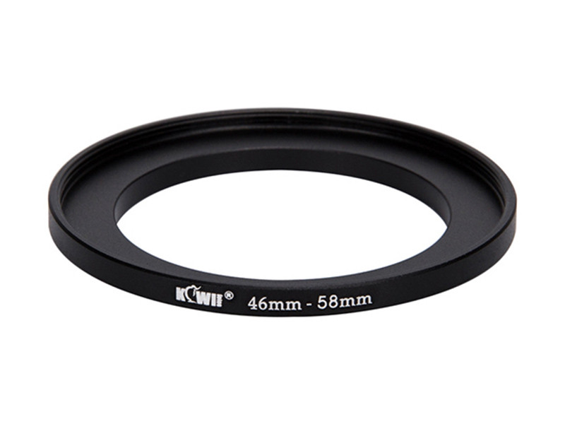 JJC 46mm To 58mm Step-Up Adapter Ring – Black Metal, 46-58mm Filter Thread Converter