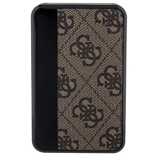 Guess Powerbank 18W GUPB10DP4GEGW 10000mAh barna/barna 4G Bőr Fém Logó-3