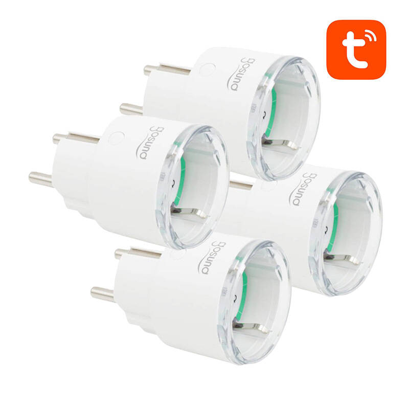 Gosund SP111 okos WiFi aljzat 3680W 16A, Tuya 4-pack-0