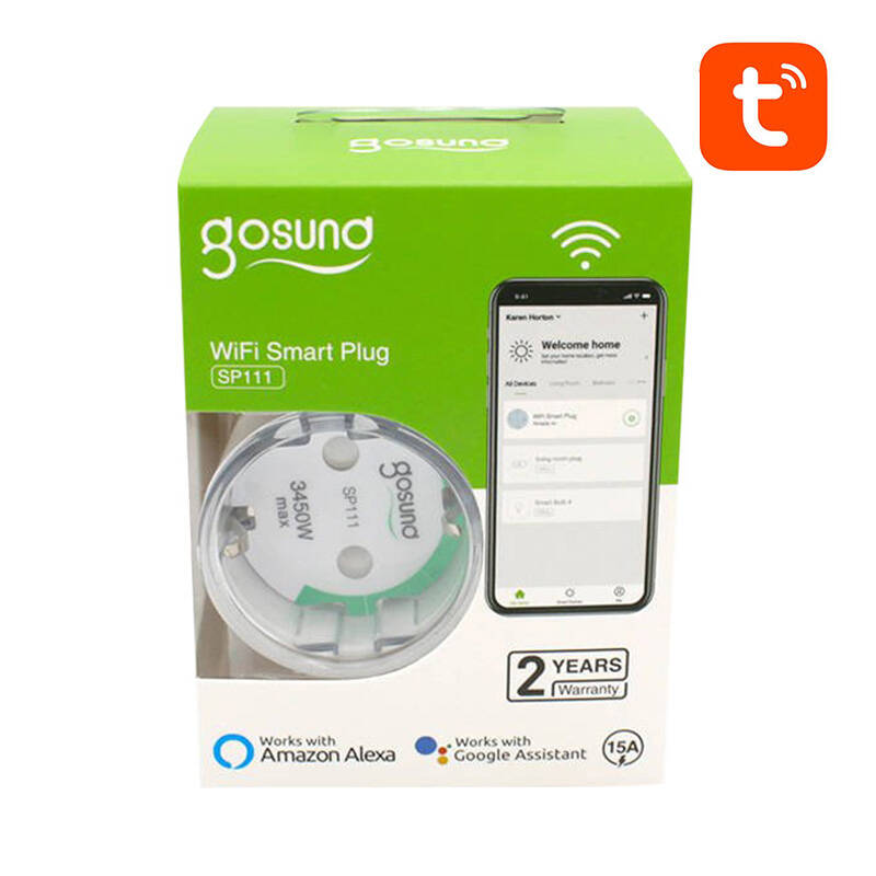 Gosund SP111 okos WiFi aljzat 3680W 16A, Tuya 4-pack-3