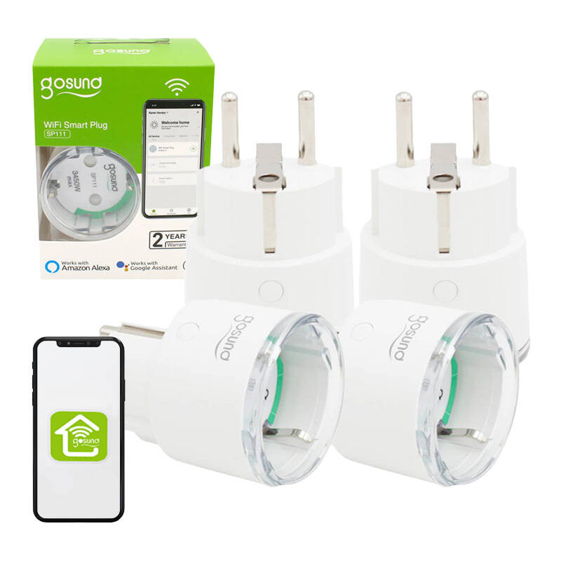 Gosund SP111 okos WiFi aljzat 3680W 16A, Tuya 4-pack-4