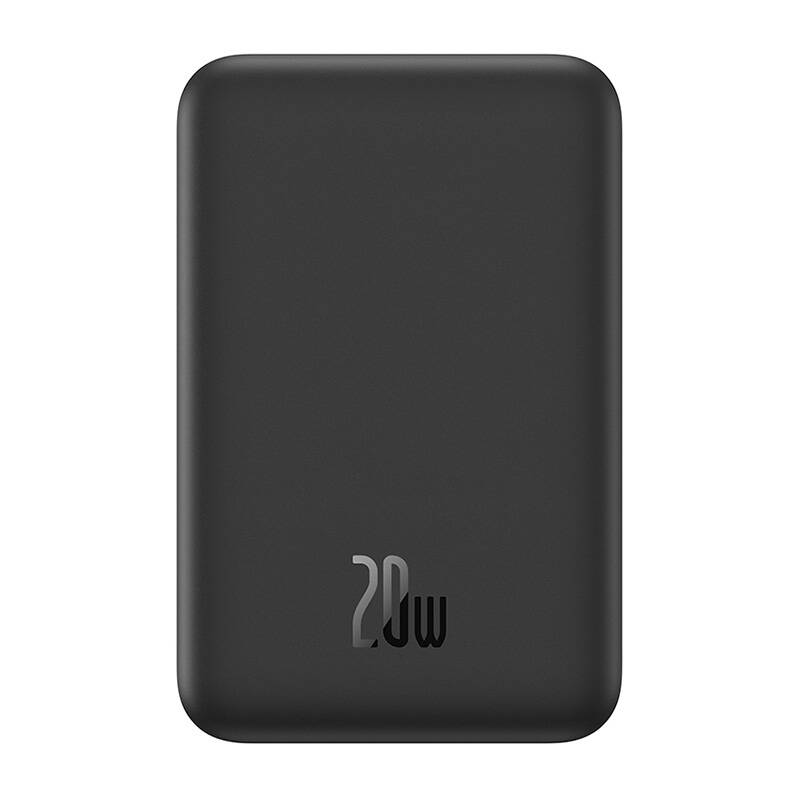 Baseus Mágneses Mini Powerbank, 5000mAh, USB-C 20W (fekete)-0