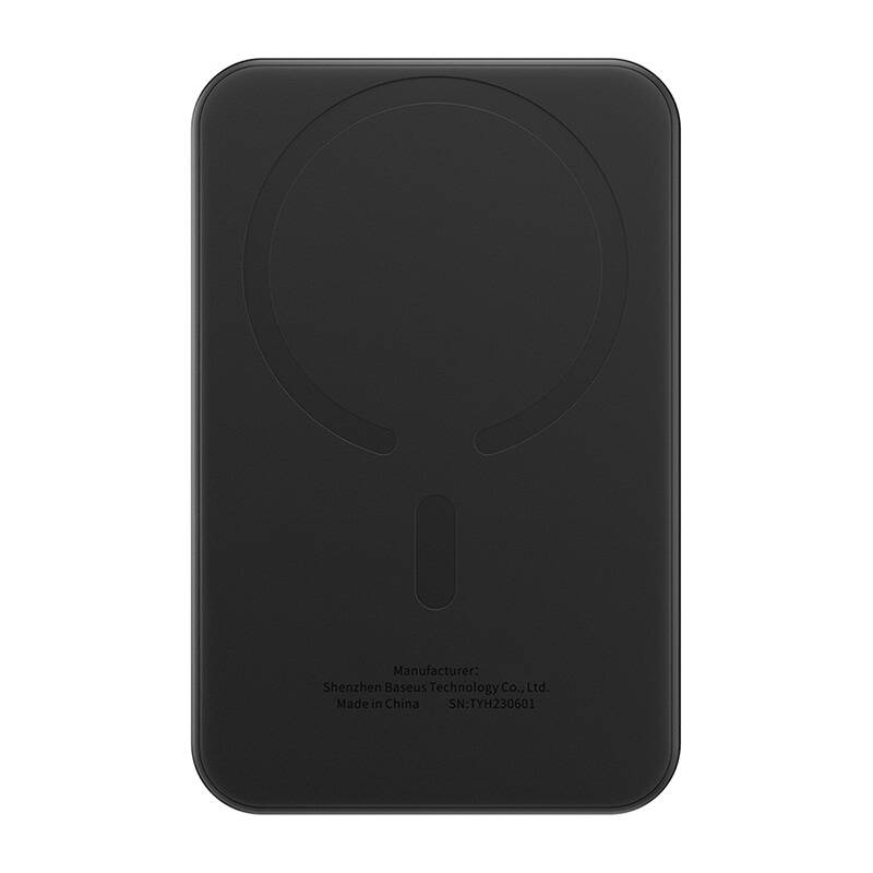 Baseus Mágneses Mini Powerbank, 5000mAh, USB-C 20W (fekete)-8