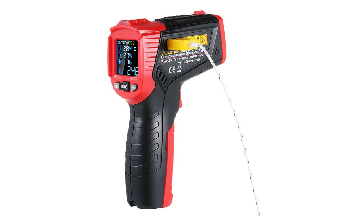 Habotest HT651D digitális lézeres pirométer, páratartalom mérő-1