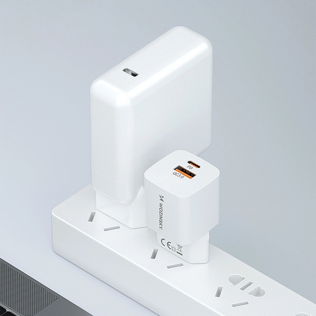 Wozinsky CMWCW 20W USB-C / USB-A hálózati töltő - fehér-9