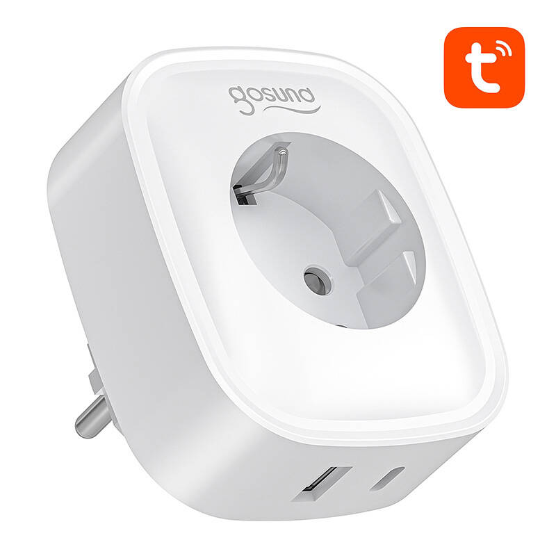 Gosund SP6 16A USB-C 20W okos konnektor WiFi/Bluetooth-8