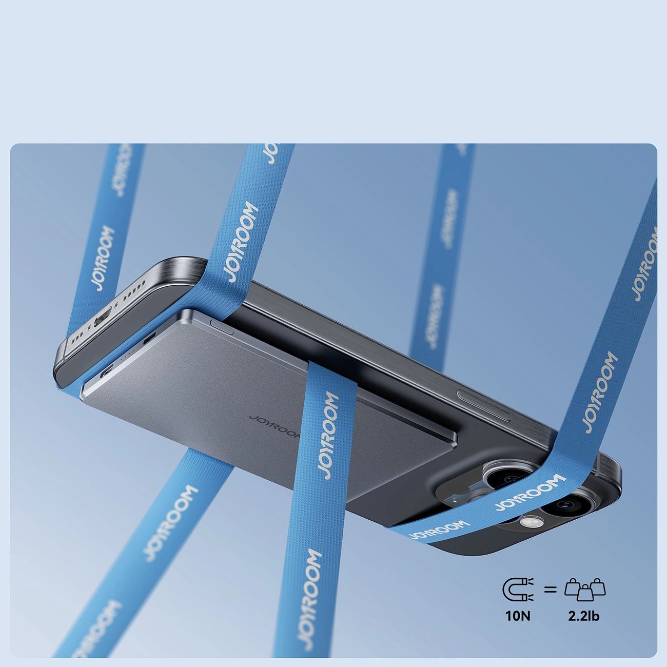 Powerbank Joyroom JR-PBM08 5000mAh 20W induktív töltéssel - szürke magsafe-5