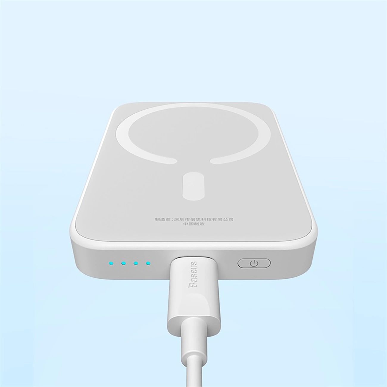Baseus Magsafe Mini 6000mAh 20W powerbank kábellel Simple Series USB-C - fehér-5