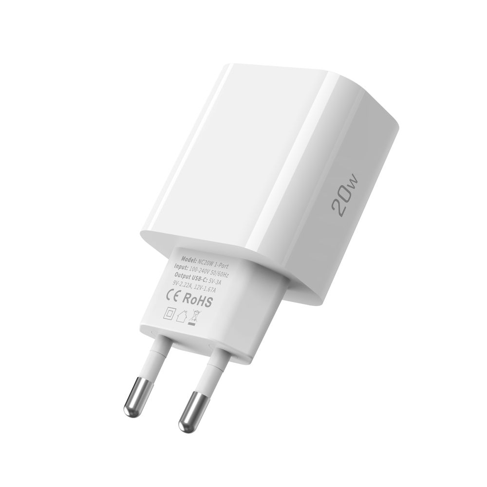 Tech-protect Nc20w 1-port Hálózati Töltő Pd 20w Fehér-2