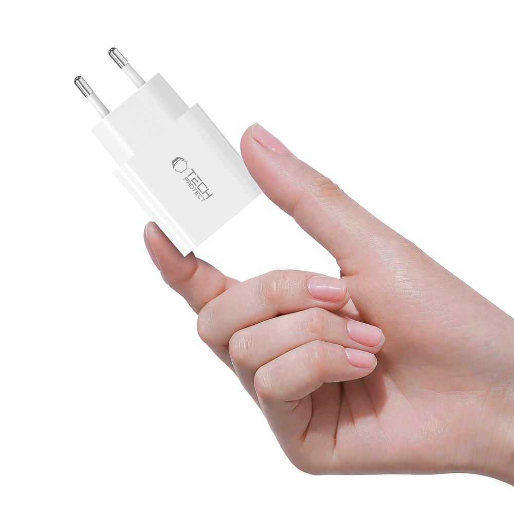 Tech-protect Nc20w 1-port Hálózati Töltő Pd 20w Fehér-4