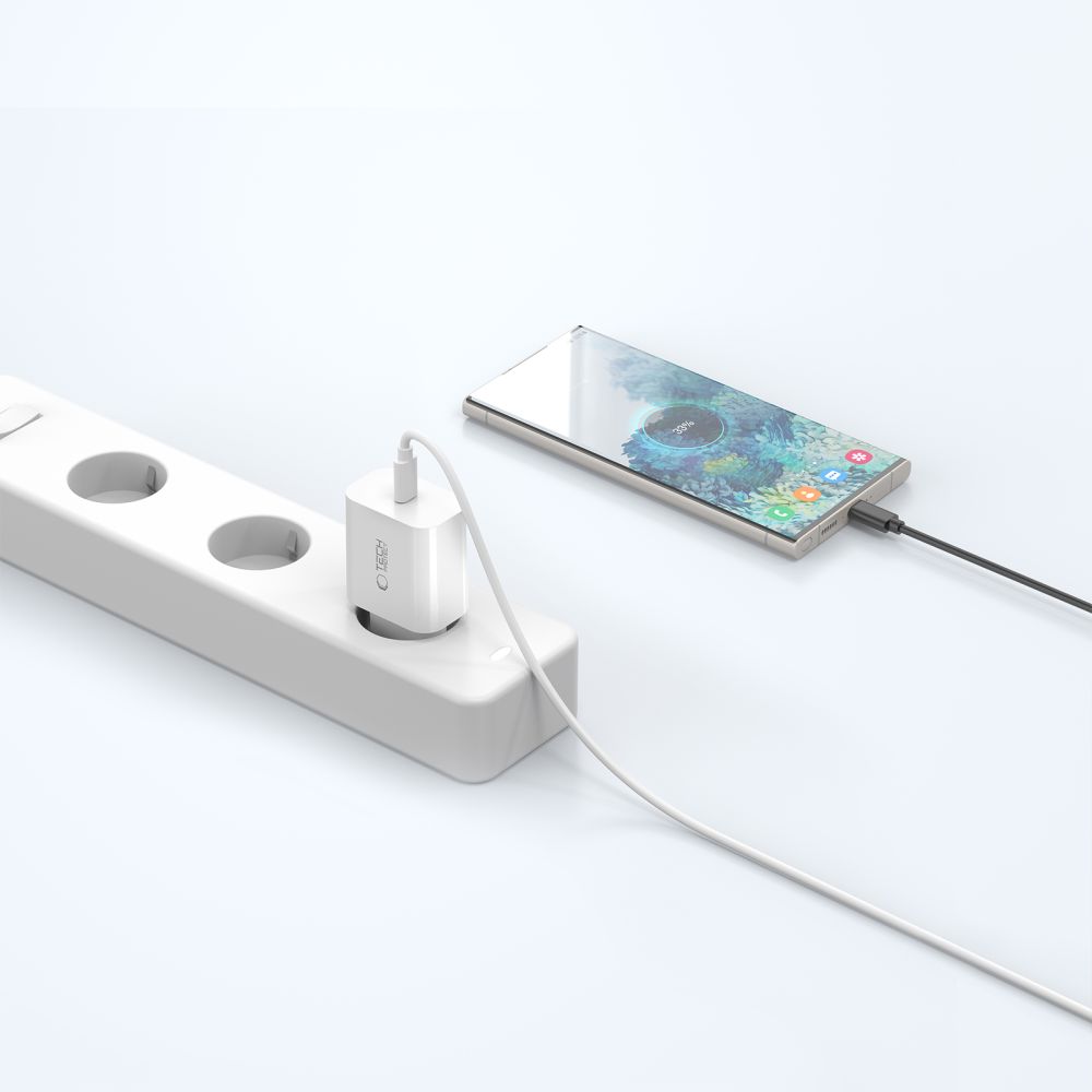 Tech-protect Nc20w 1-port Hálózati Töltő Pd 20w Fehér-5