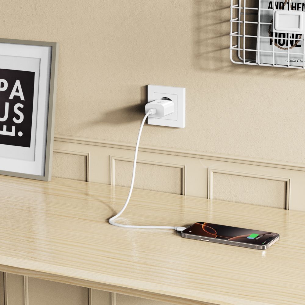 Tech-protect Nc20w 1-port Hálózati Töltő Pd 20w Fehér-6