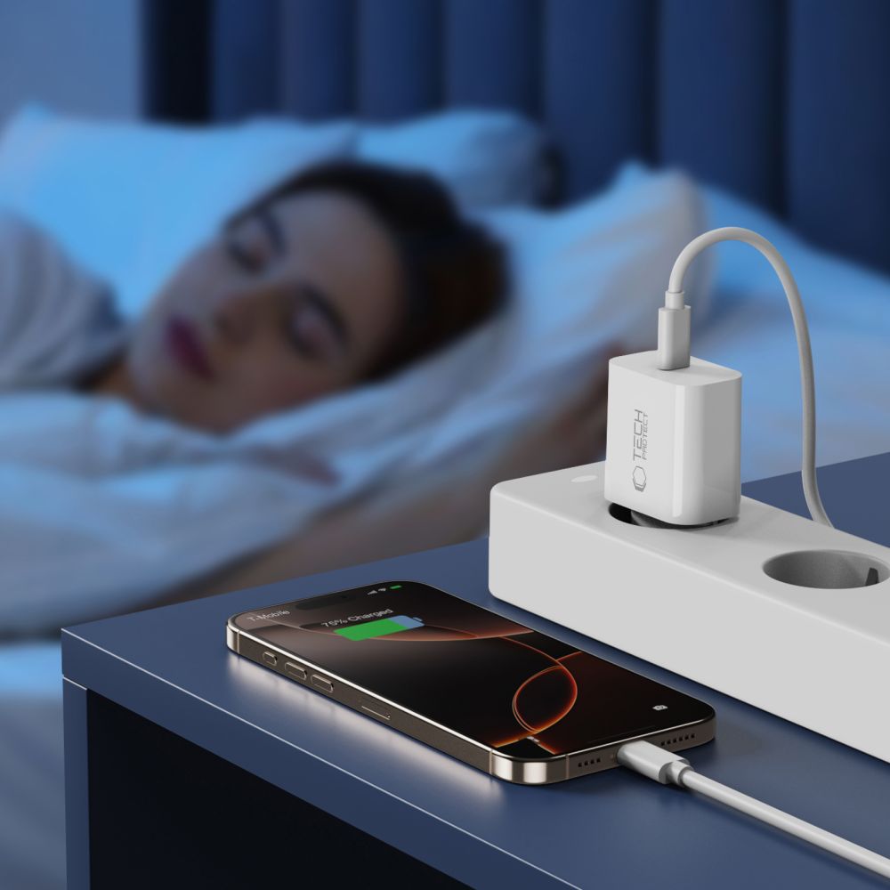 Tech-protect Nc20w 1-port Hálózati Töltő Pd 20w Fehér-7