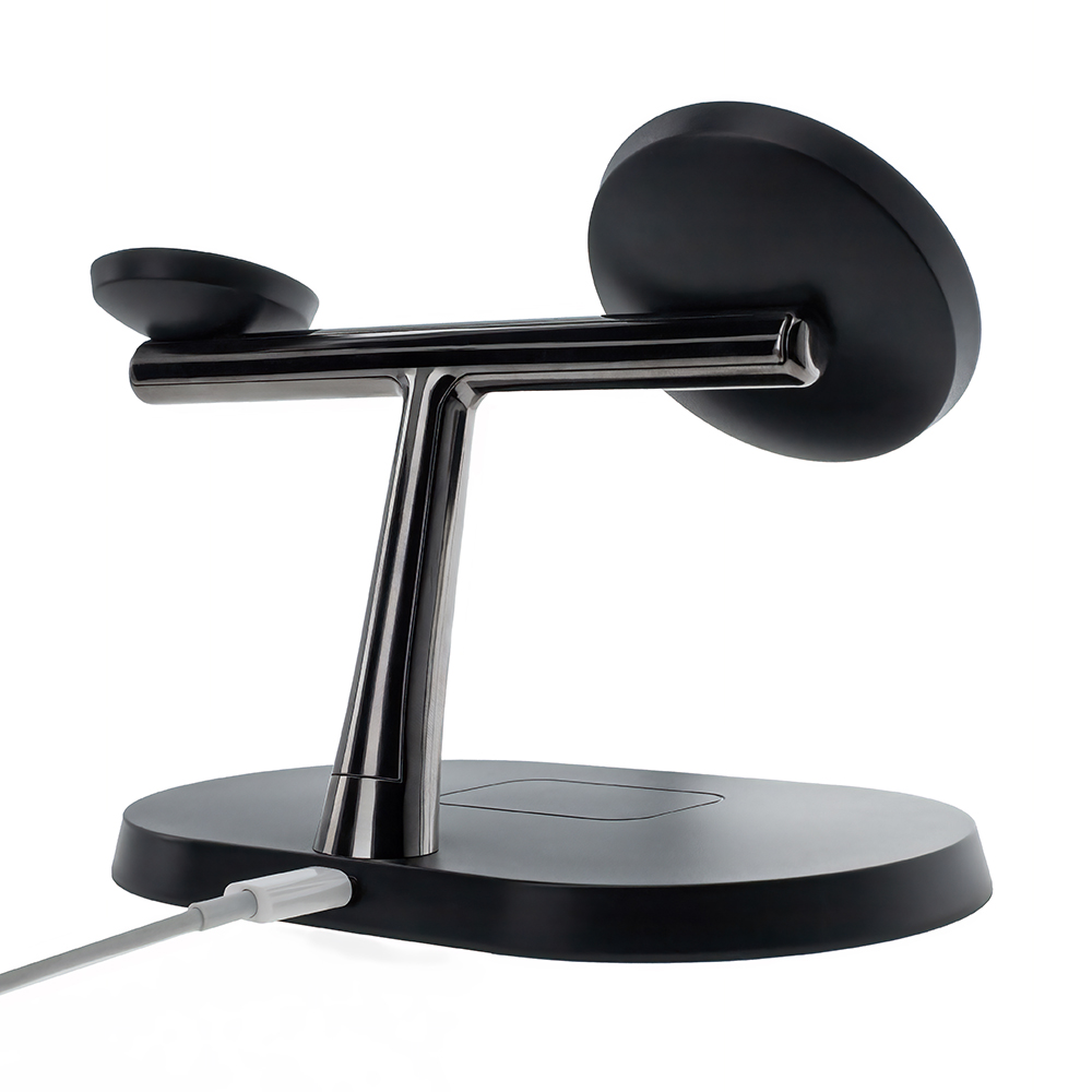 3 az 1-ben vezeték nélküli töltőállomás 15W fekete (magsafe, apple watch, airpods) Maxlife MXWC-03-9