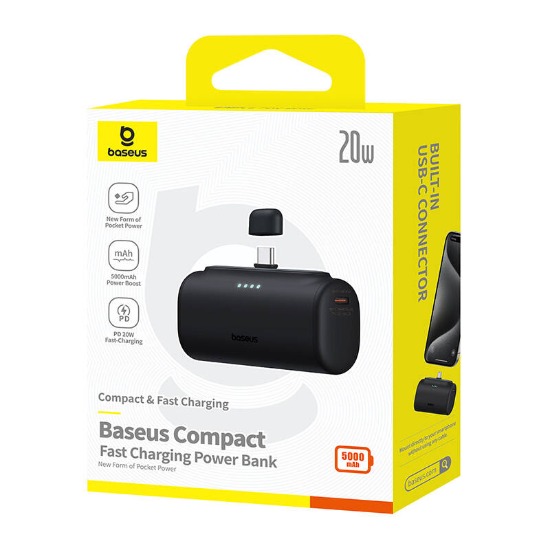 Baseus Compact Powerbank gyors töltés Type-C Edition 5000mAh 20W-5