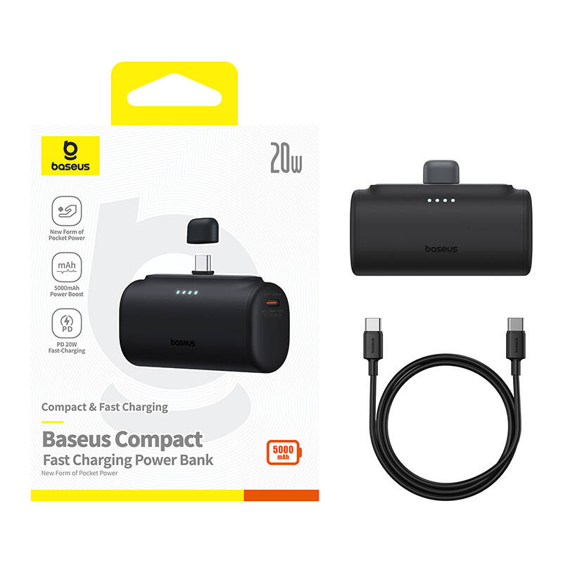 Baseus Compact Powerbank gyors töltés Type-C Edition 5000mAh 20W-7