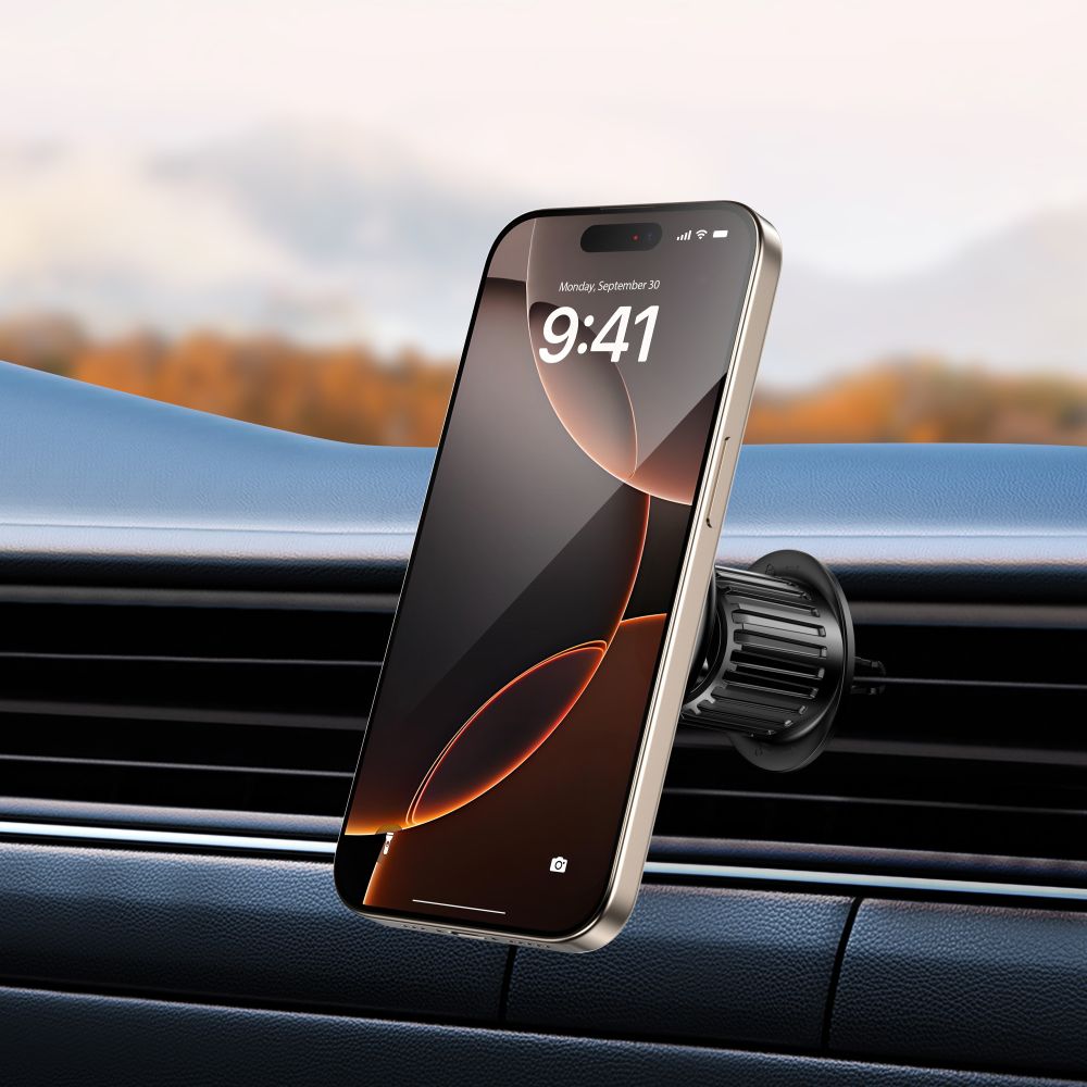 Tech-protect N58 Mágneses Magsafe Szellőzőre Erősíthető Autós Tartó Fekete-5