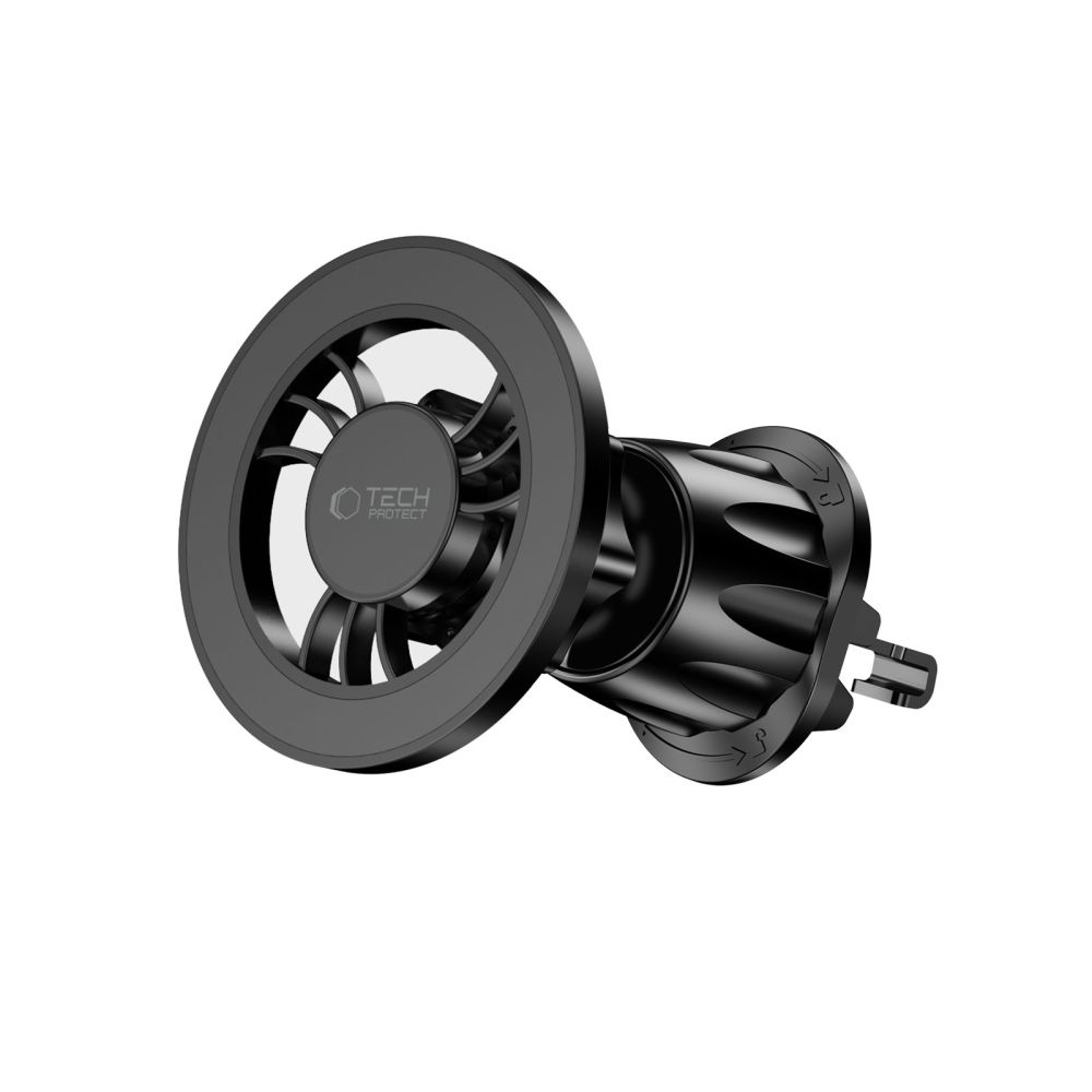 Tech-protect N56 Mágneses Magsafe Műszerfalra és Szellőzőre Erősíthető Autós Telefontartó Fekete-5