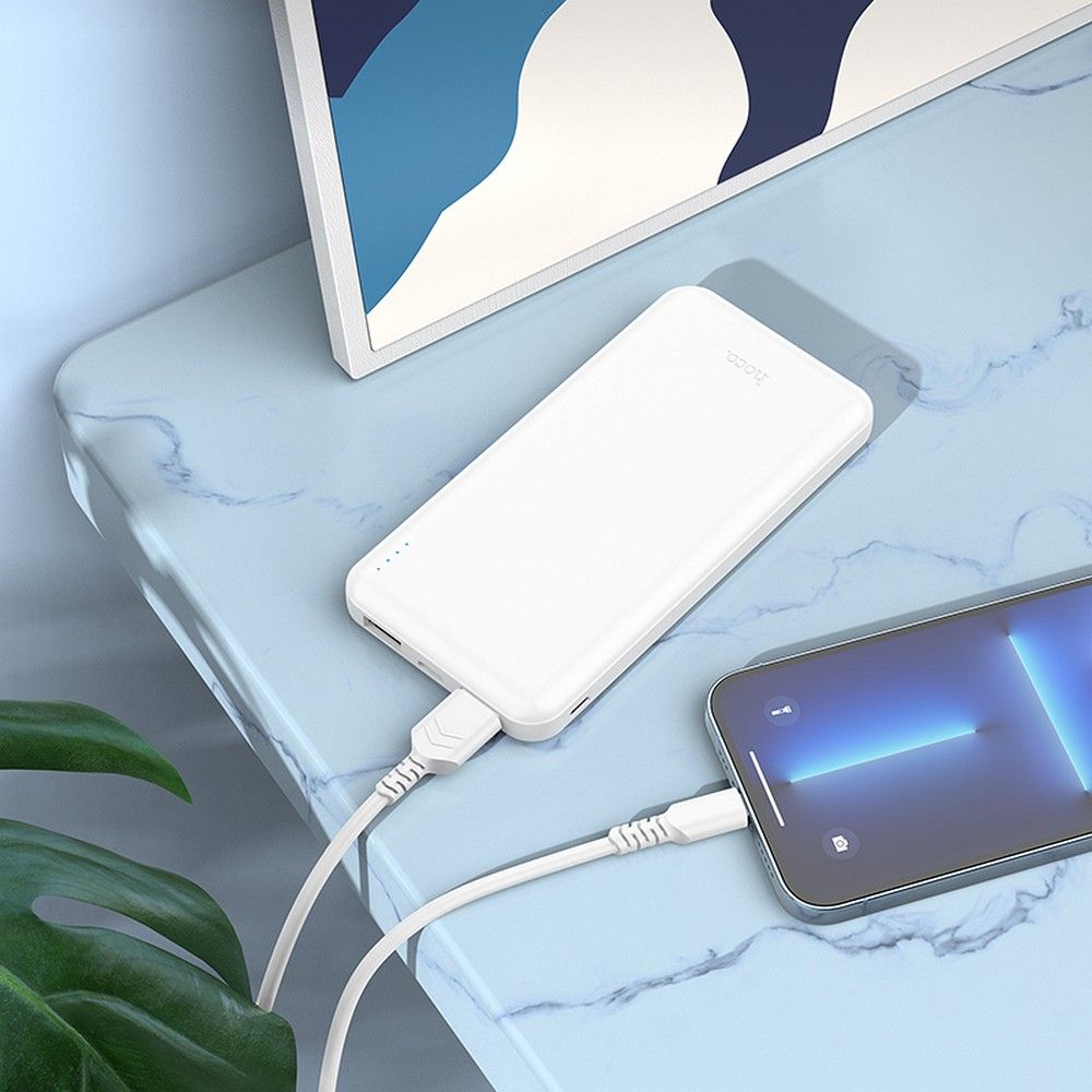 HOCO powerbank 10 000 mAh 2,1A J100 fehér-3