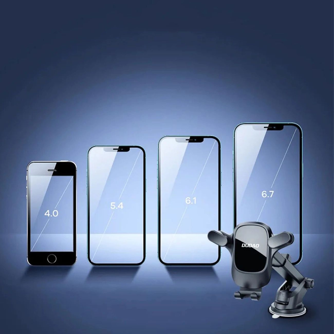 Dudao F5Pro műszerfalra és ablakra erősíthető autós telefontartó - fekete-8