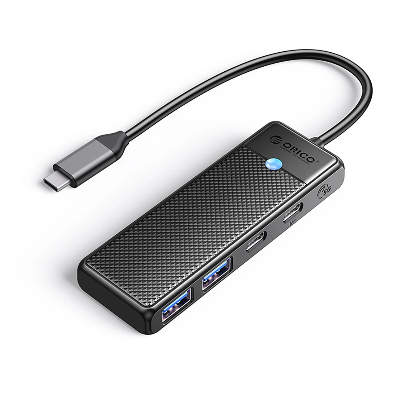 Hub USB-C Orico PAPW2AC-C3 dokkoló állomás 2x USB-A 3.0 + 2x USB-C 3.0 - fekete-0