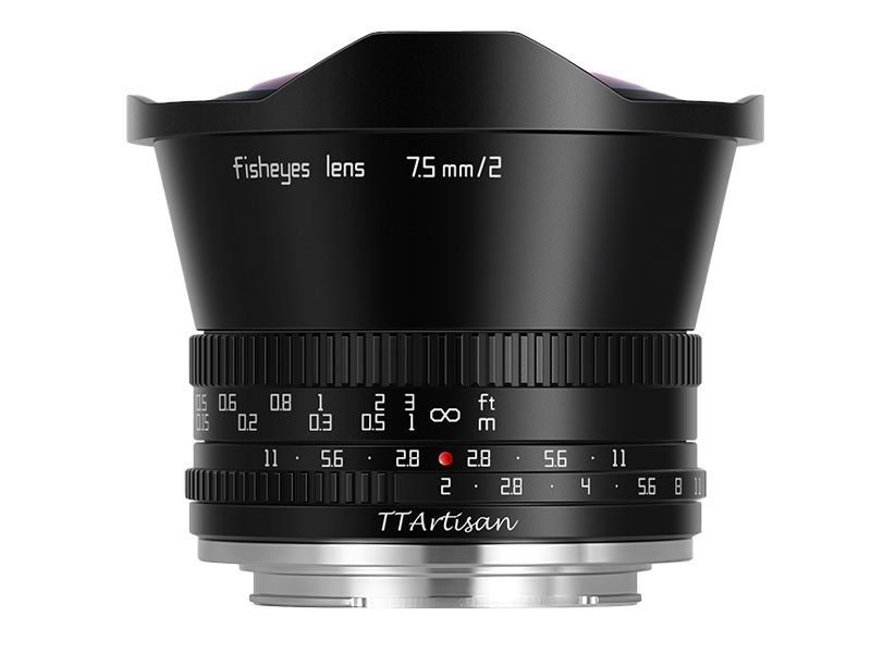Ttartisan 7,5mm f2 Canon EOS R fekete (APS-C) objektív-0