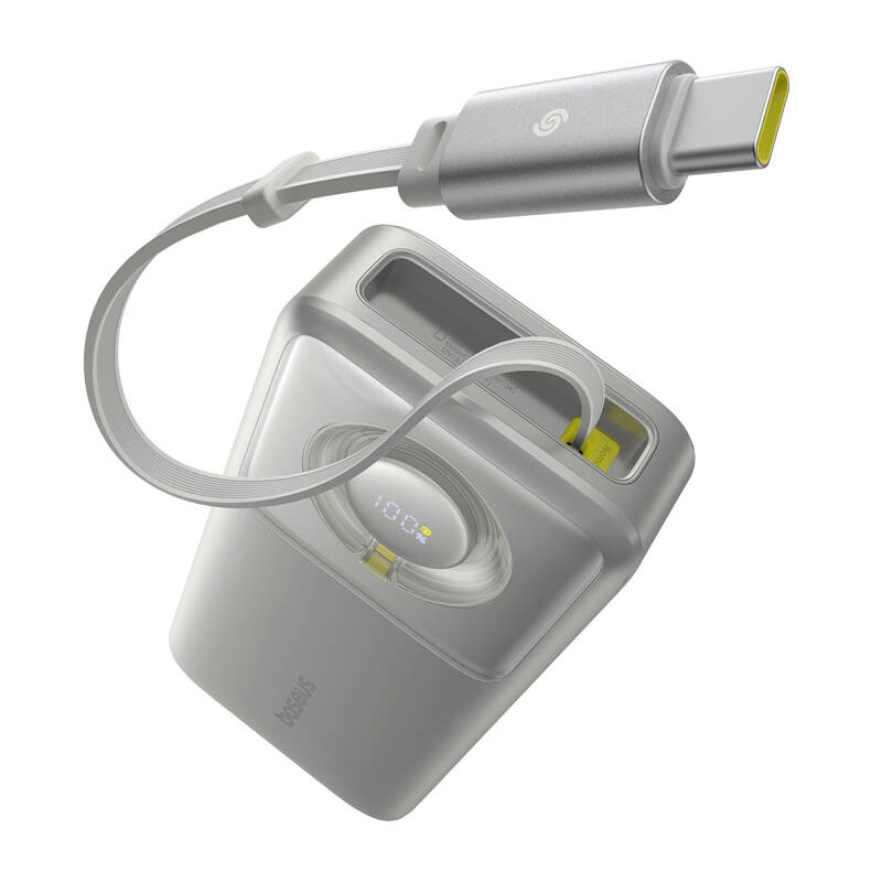 Powerbank Baseus OS Free2Pull 20000mAh 30W + kábel (szürke)-5