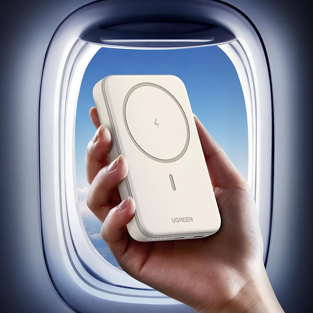 Ugreen - Vezeték nélküli Power Bank PB561 (25919) - MagSafe, Gyors töltés, 10000mAh, Type-C, PD20W, 5V/3A - Szürke-4