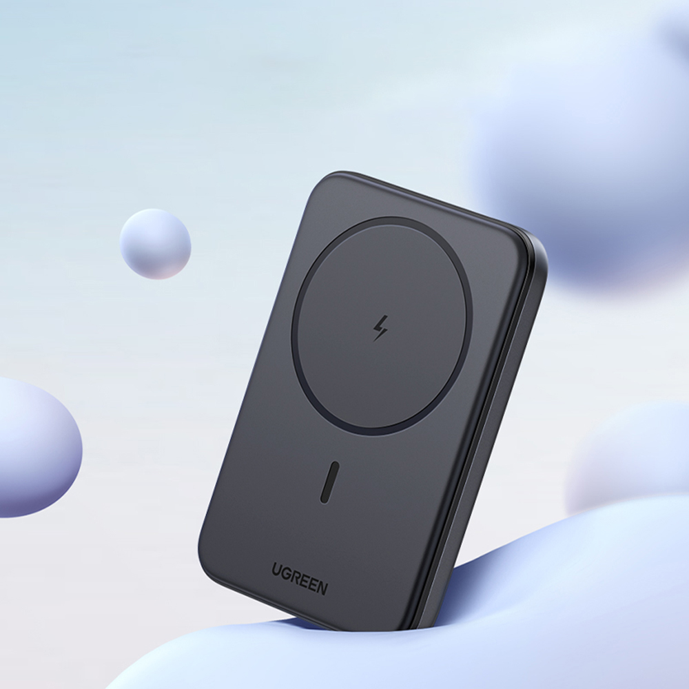 Ugreen - Vezeték nélküli Power Bank PB561 (25919) - MagSafe, Gyors töltés, 10000mAh, Type-C, PD20W, 5V/3A - Szürke-5