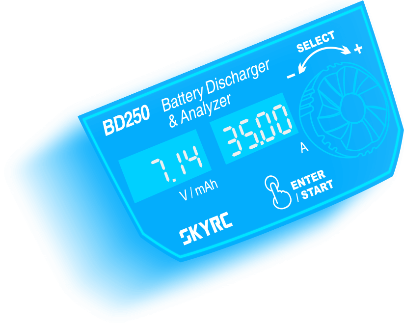Kisütő / akkumulátor teszter SkyRC BD250-5