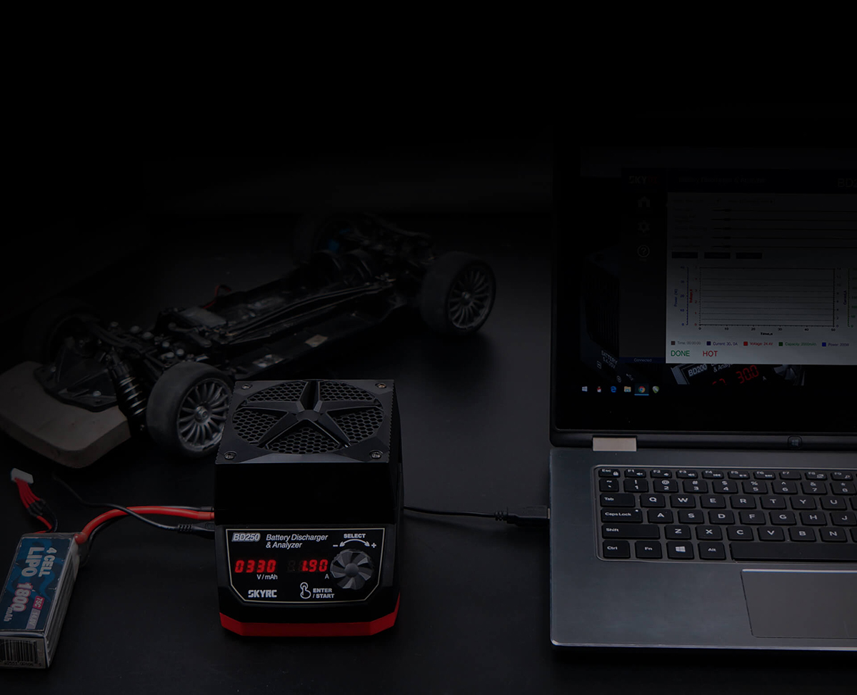 Kisütő / akkumulátor teszter SkyRC BD250-6