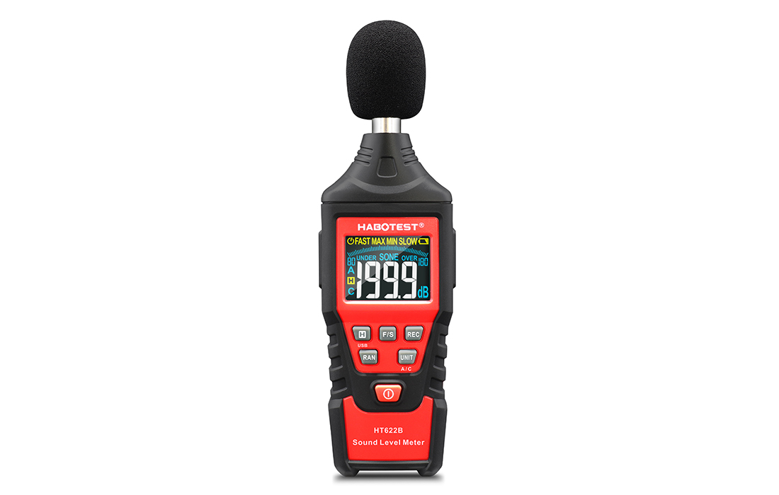Habotest HT622B USB A/C digitális decibel mérő, zajszintmérő-7