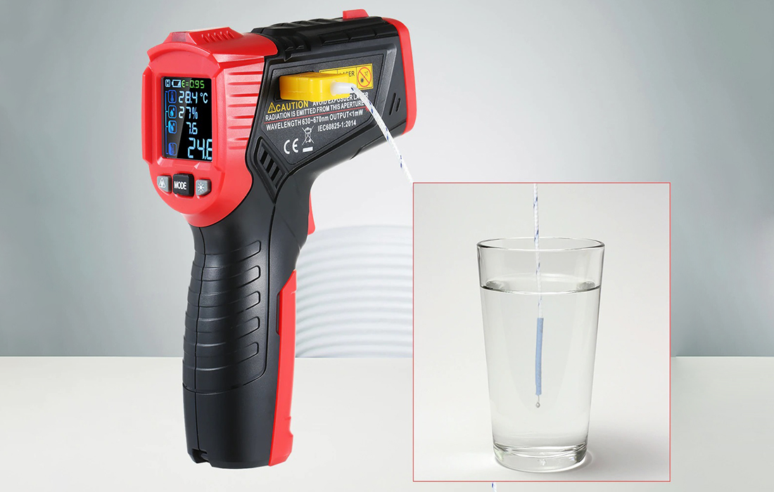 Habotest HT651D digitális lézeres pirométer, páratartalom mérő-6